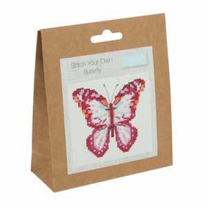 Mini Counted Cross Stitch Kit  - Butterfly