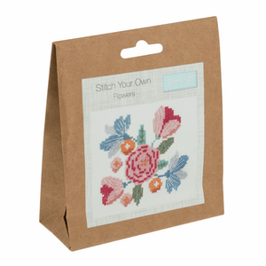 Mini Counted Cross Stitch Kit  - Floral